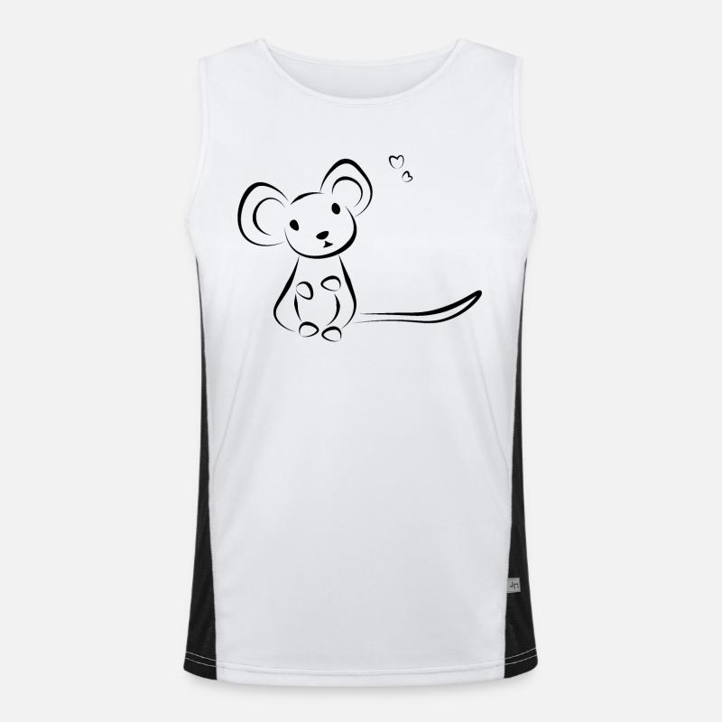 Mouse pet - Doeslief Men's Functional Contrast Tank Top 