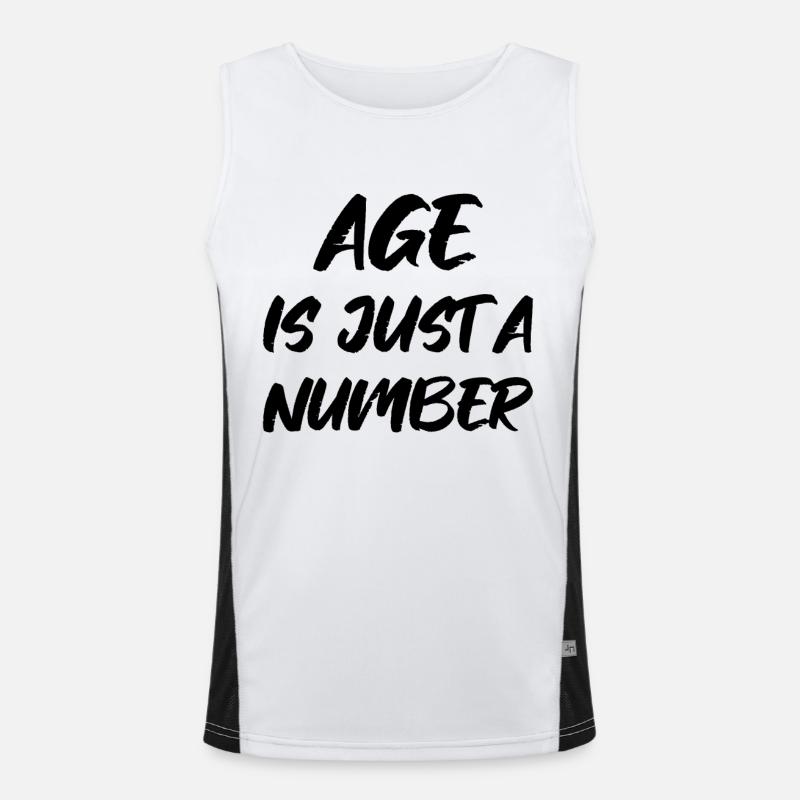 age is just a number Men's Functional Contrast Tank Top 