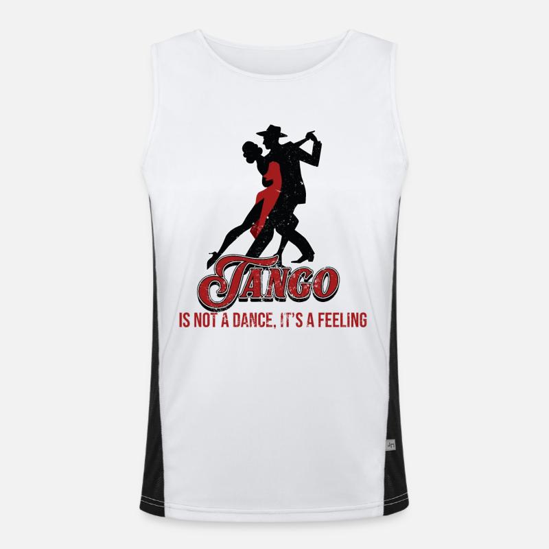 Tango, Tango Tänzer Funktionelles Kontrast-Tank Top für Männer 
