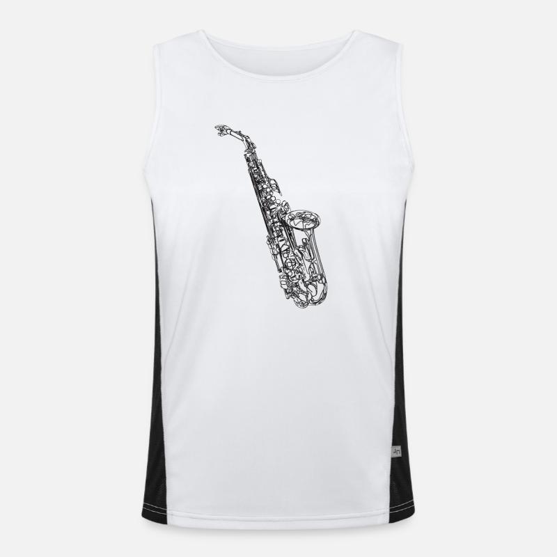 Saxophoniste Débardeur respirant contrasté Homme 