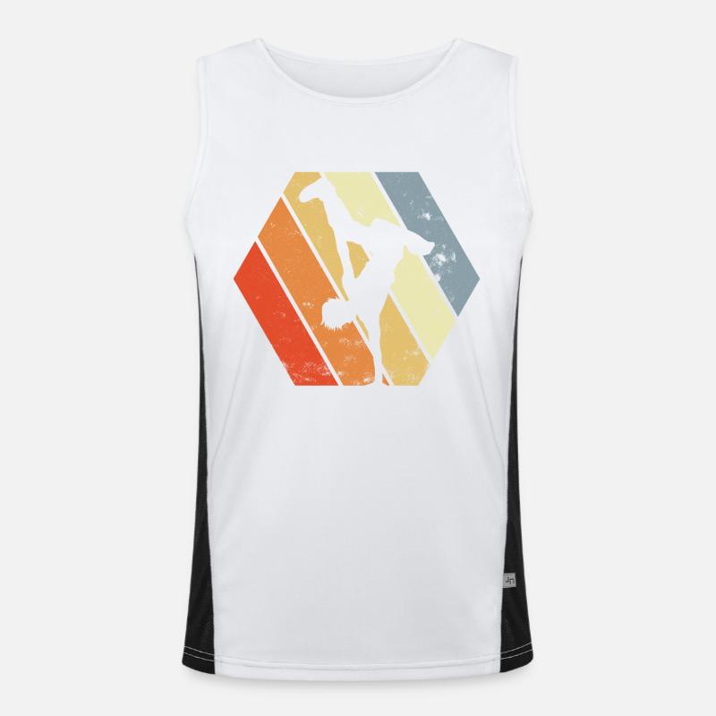 Breakdancer Funktionelles Kontrast-Tank Top für Männer 
