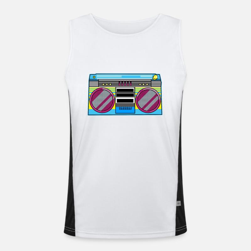Ghetto blaster Men's Functional Contrast Tank Top 