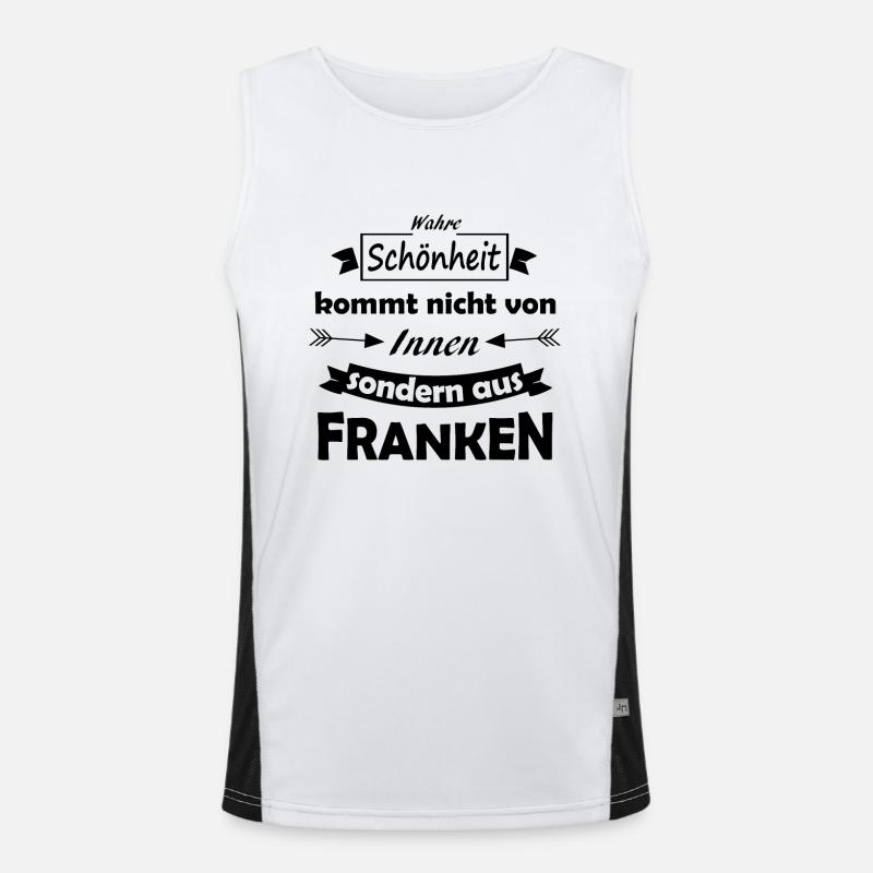 Franken im Süden Funktionelles Kontrast-Tank Top für Männer 
