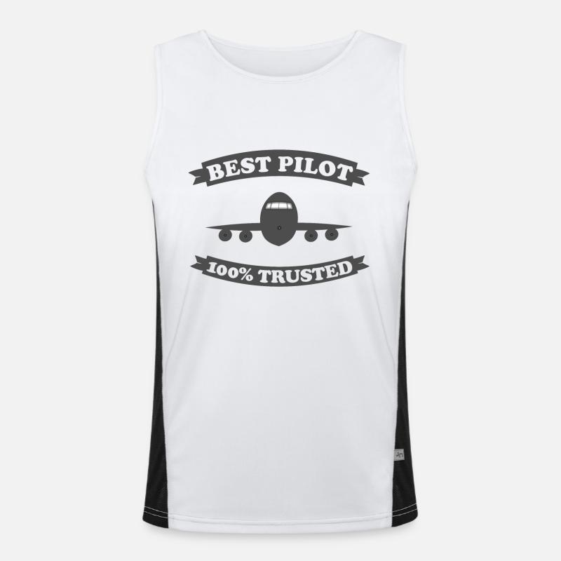 Pilot Funktionelles Kontrast-Tank Top für Männer 