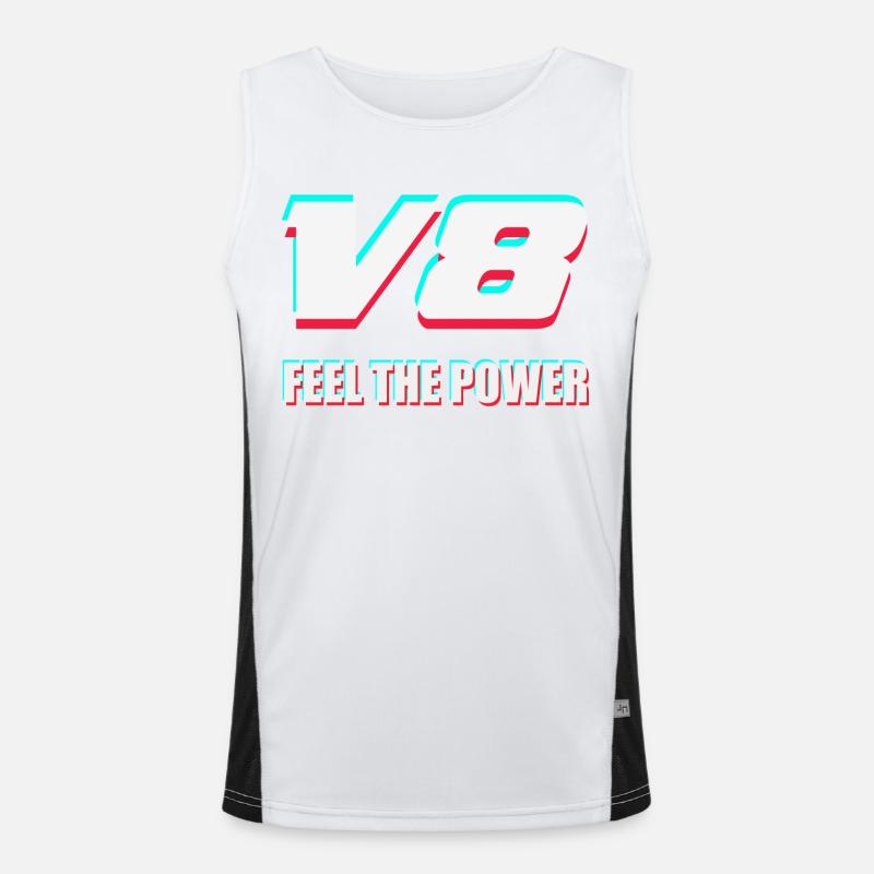 V8 Funktionelles Kontrast-Tank Top für Männer 