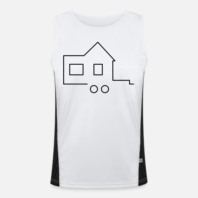 Tiny house Men's Functional Contrast Tank Top 