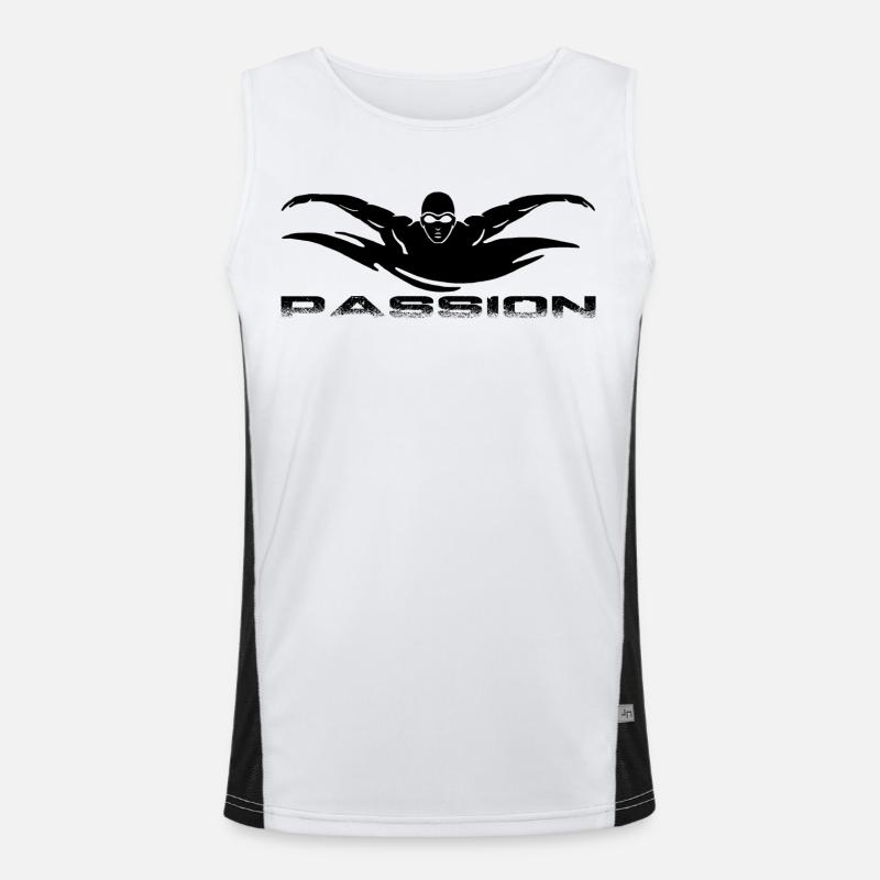 Swimming Funktionelles Kontrast-Tank Top für Männer 