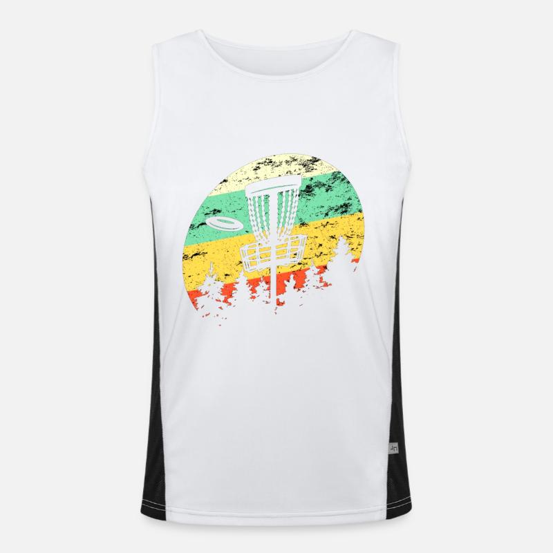 frisbeegolf geschenk Funktionelles Kontrast-Tank Top für Männer 