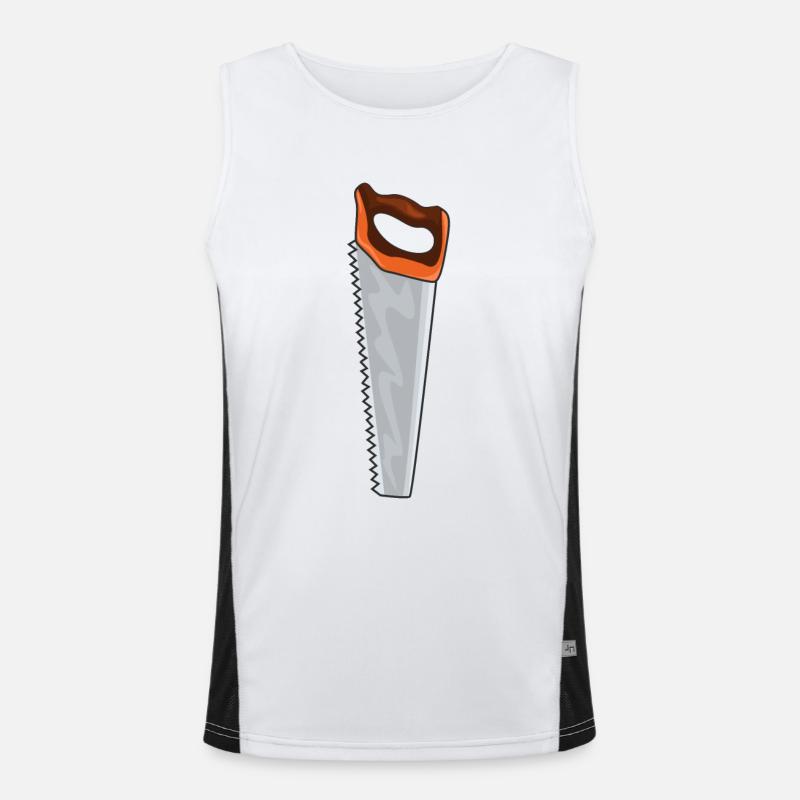 Saw Craftsman Tool Men's Functional Contrast Tank Top 