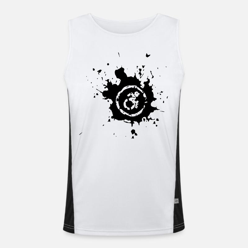 Rollstuhl-Spritzer, Farbspritzer Rollstuhl-Design* Funktionelles Kontrast-Tank Top für Männer 