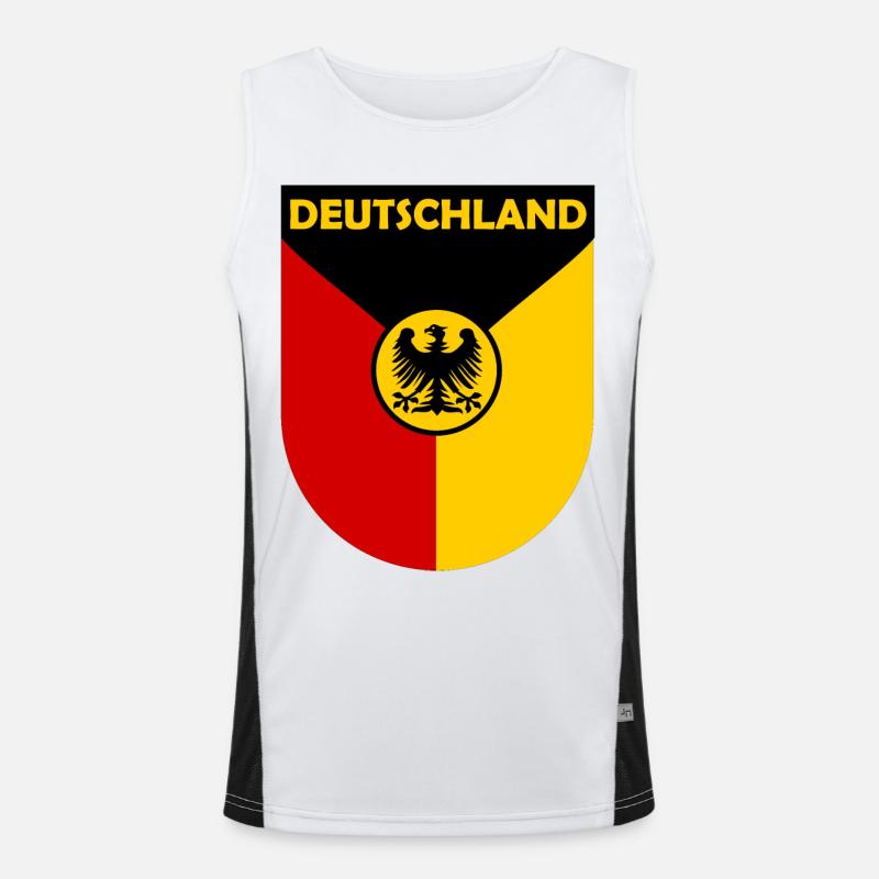 Der deutsche Bundesadler Funktionelles Kontrast-Tank Top für Männer 
