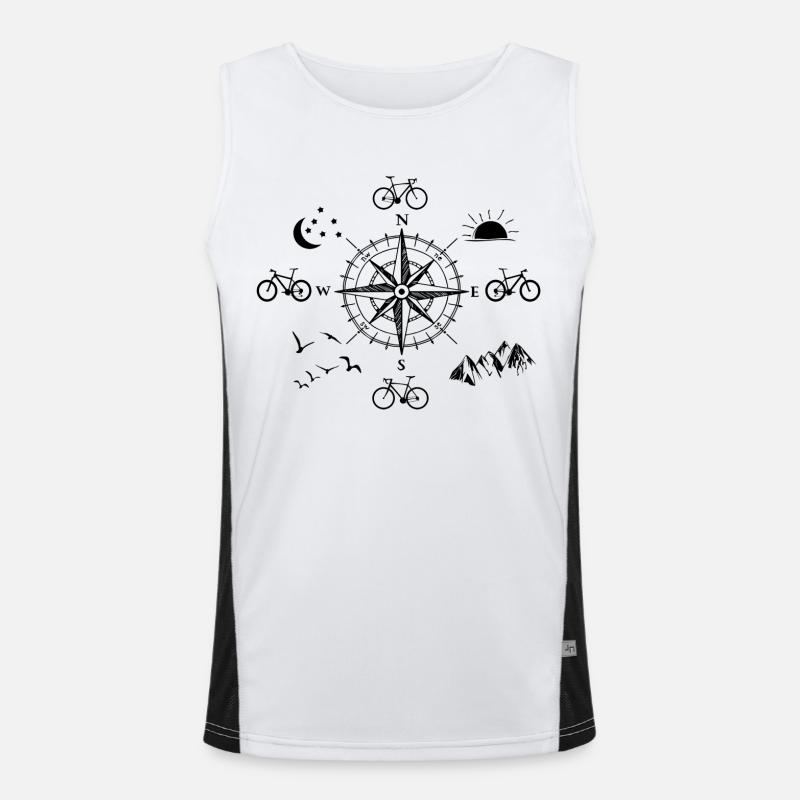 Fahrrad Funktionelles Kontrast-Tank Top für Männer 