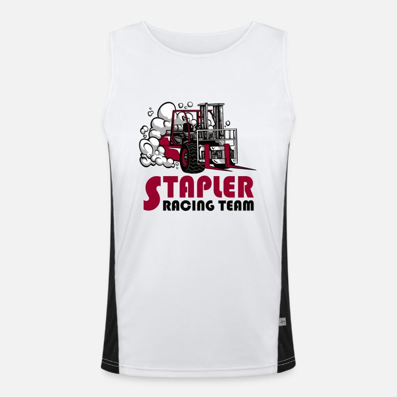 Stapler Racing Team Funktionelles Kontrast-Tank Top für Männer 