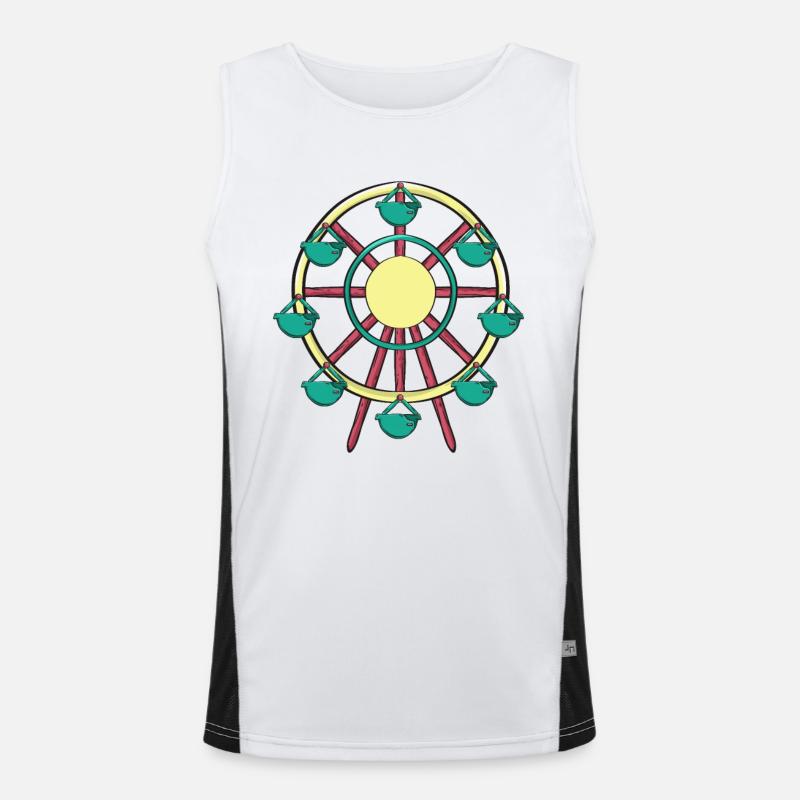 Riesenrad Funktionelles Kontrast-Tank Top für Männer 