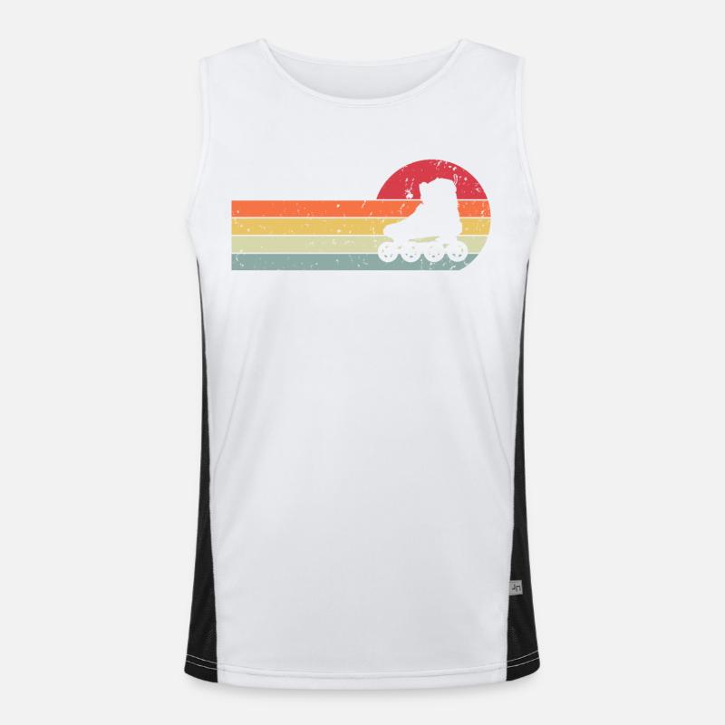 Inline Skates Funktionelles Kontrast-Tank Top für Männer 