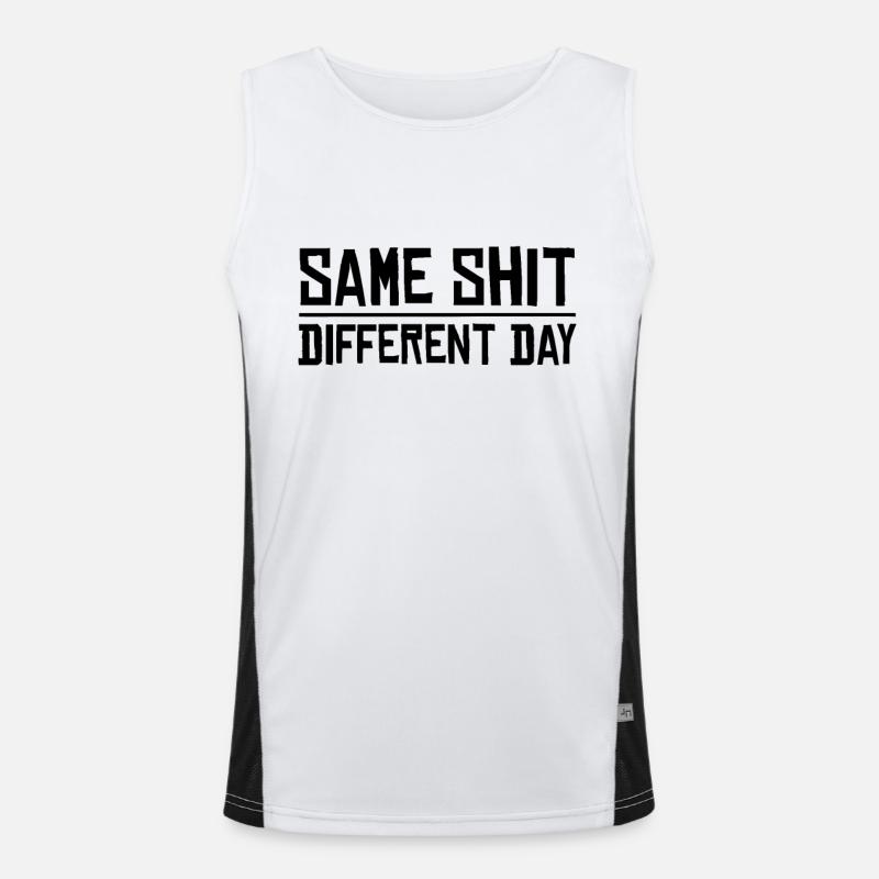 Same Shit - Different Day Men's Functional Contrast Tank Top 