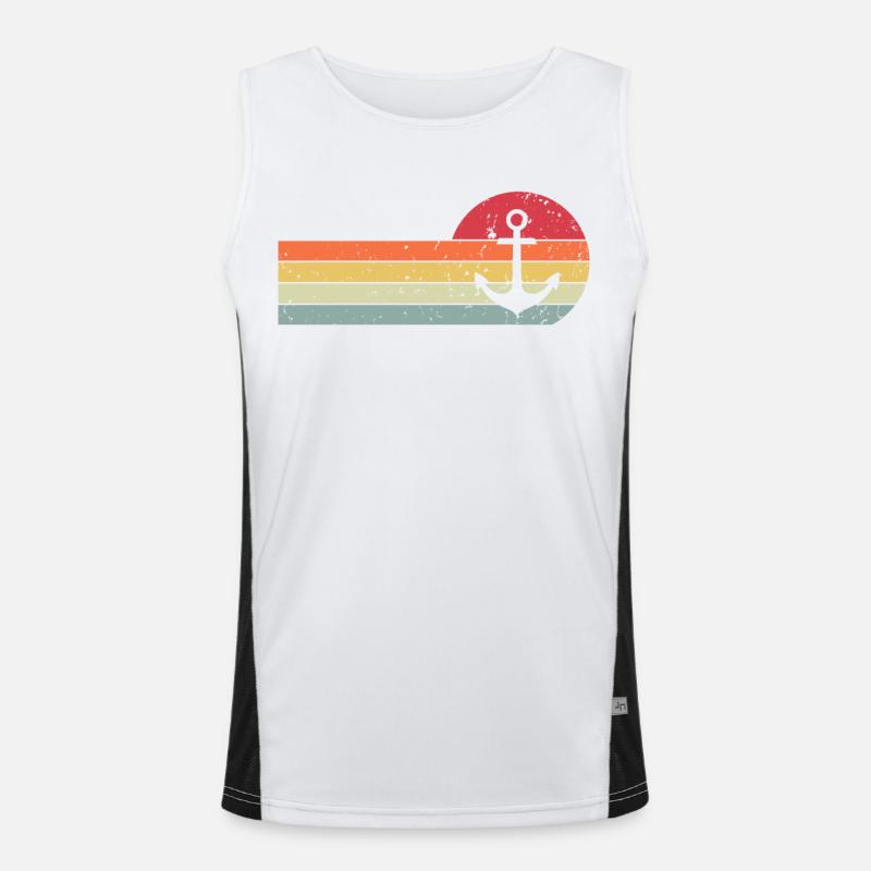 Anker Funktionelles Kontrast-Tank Top für Männer 