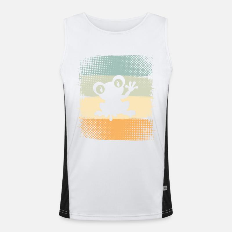Frosch Funktionelles Kontrast-Tank Top für Männer 