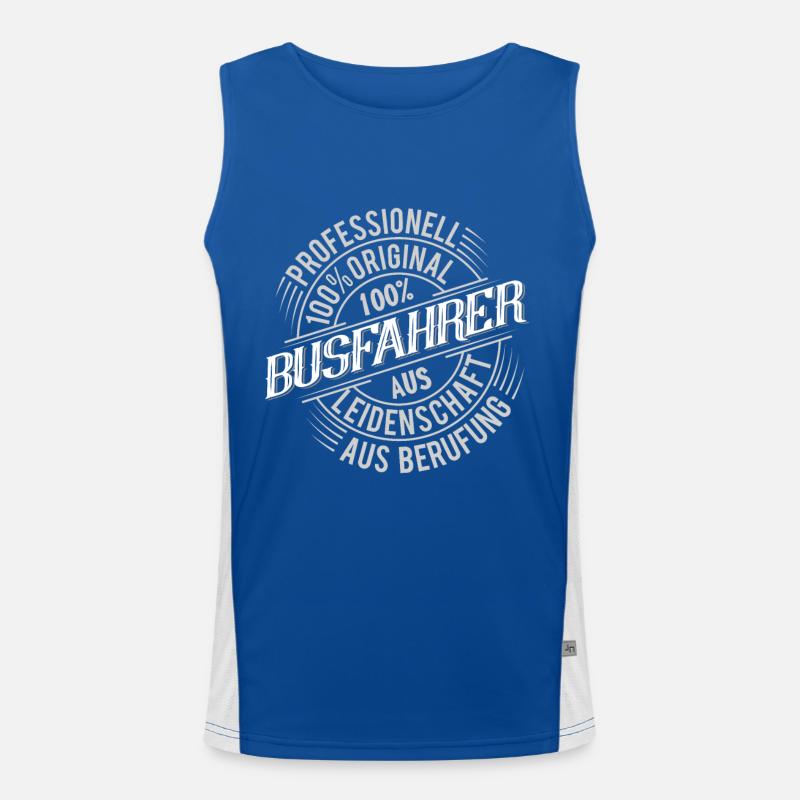 Busfahrer Funktionelles Kontrast-Tank Top für Männer 