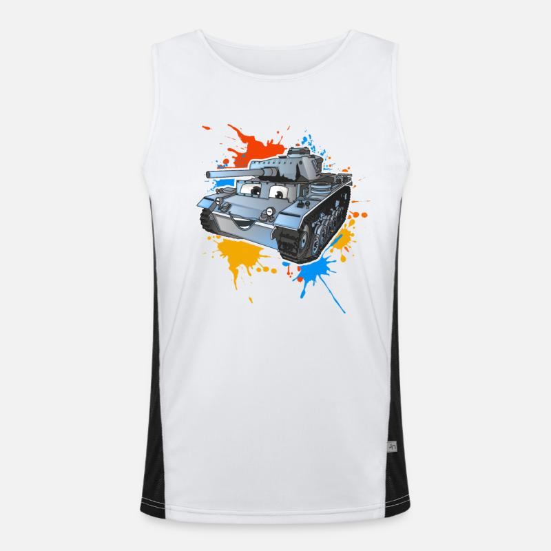 Panzer Funktionelles Kontrast-Tank Top für Männer 