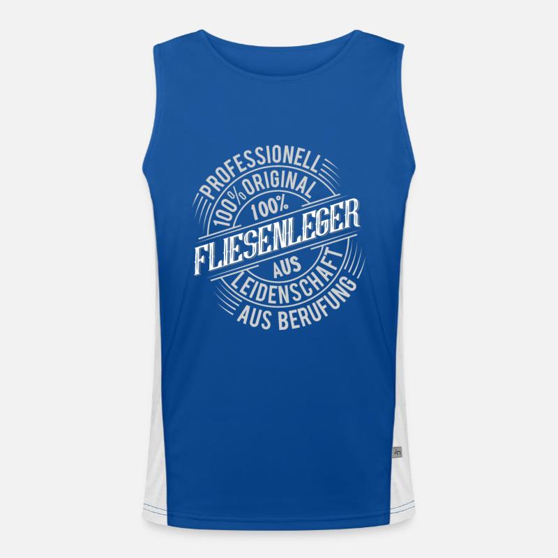 Fliesenleger Funktionelles Kontrast-Tank Top für Männer 