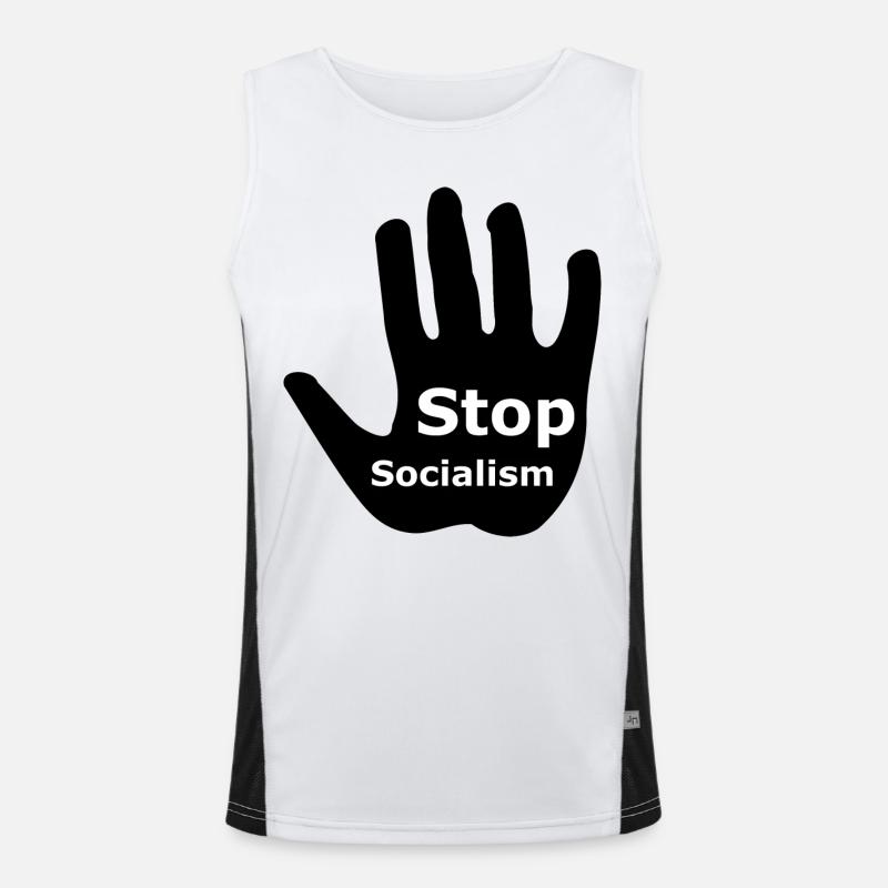 Stop Socialism Men's Functional Contrast Tank Top 