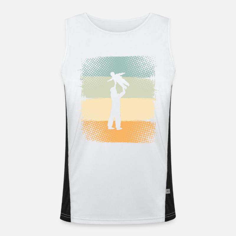 Father and Son Men's Functional Contrast Tank Top 
