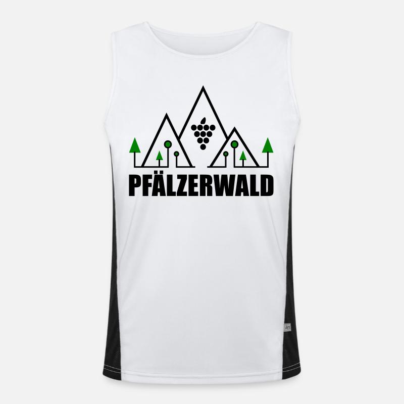Pfälzerwald Funktionelles Kontrast-Tank Top für Männer 