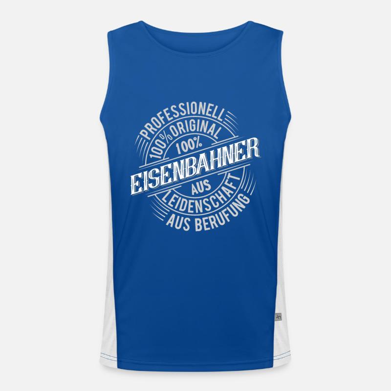 Eisenbahner Funktionelles Kontrast-Tank Top für Männer 