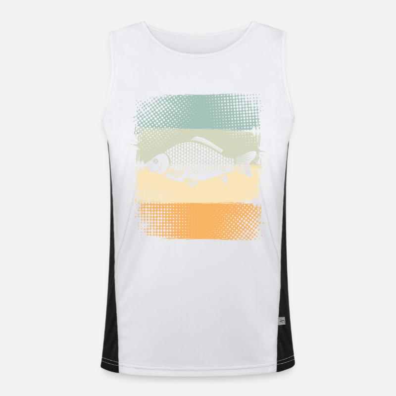 Karpfen Funktionelles Kontrast-Tank Top für Männer 
