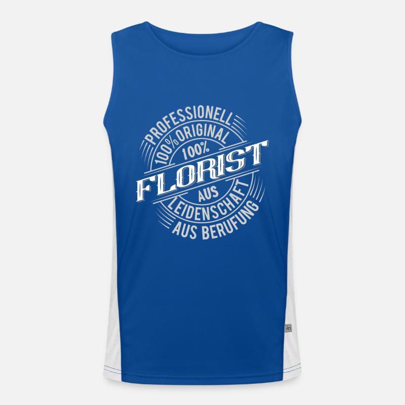 Florist Funktionelles Kontrast-Tank Top für Männer 