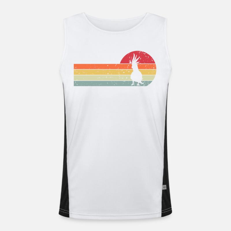 Kakadu Funktionelles Kontrast-Tank Top für Männer 