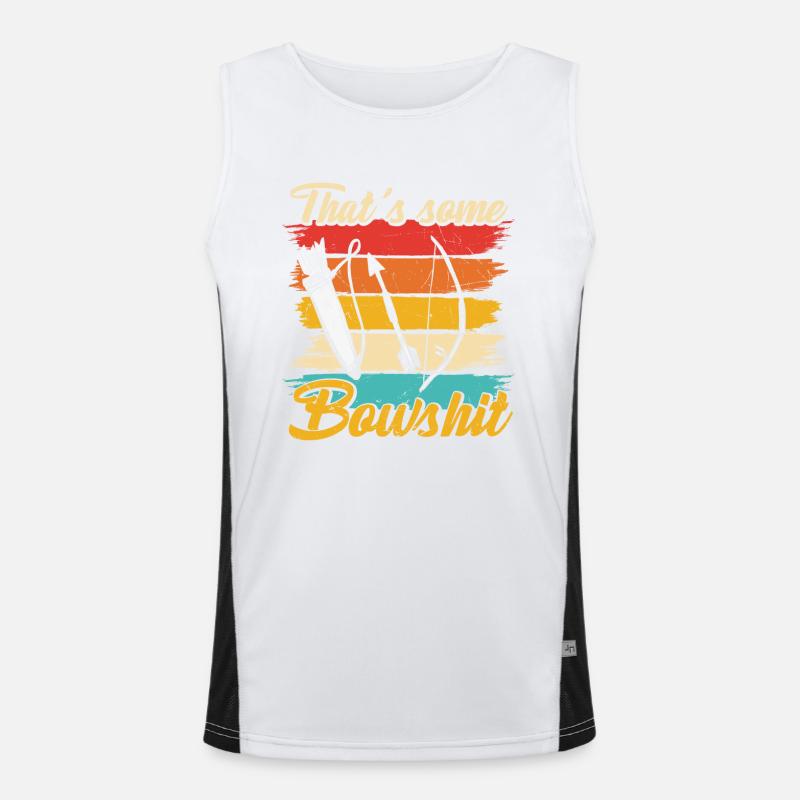 Das ist ein Bowshit Funny Archery Zitat Funktionelles Kontrast-Tank Top für Männer 