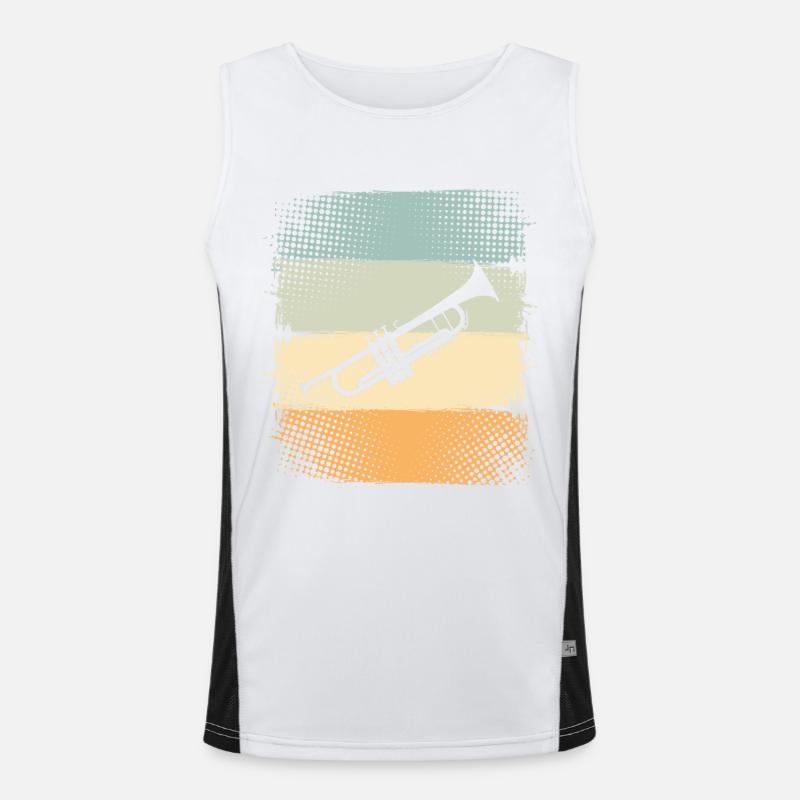 Trompete Funktionelles Kontrast-Tank Top für Männer 