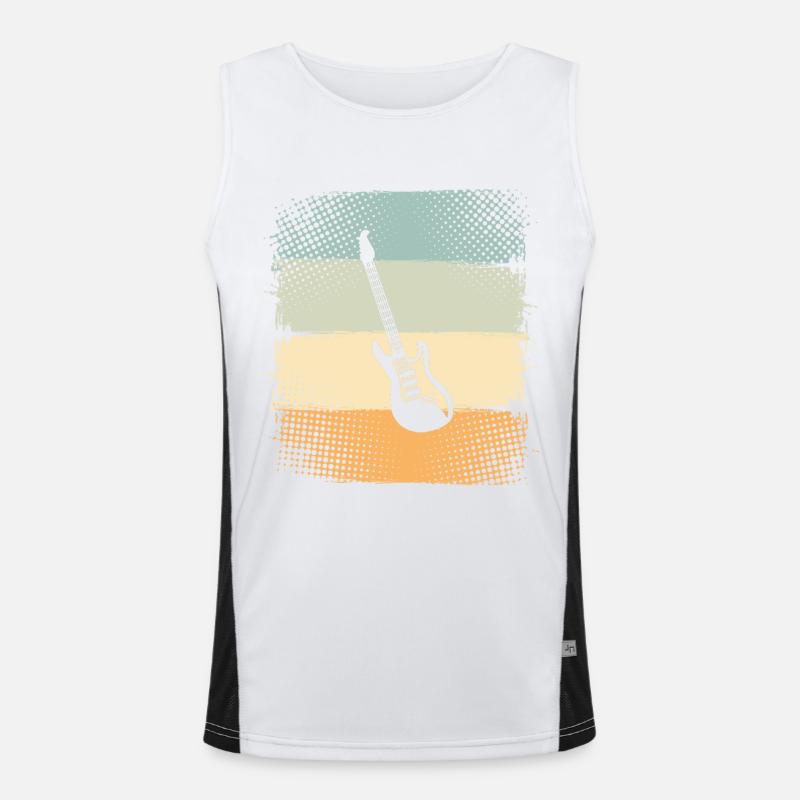 E-Gitarre Funktionelles Kontrast-Tank Top für Männer 