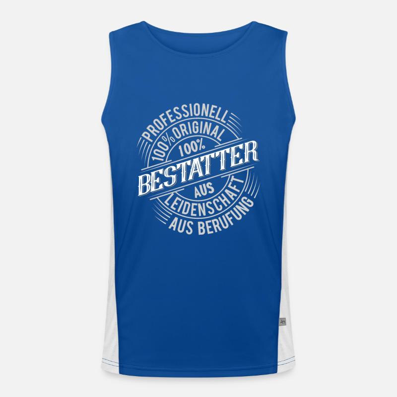 Bestatter Funktionelles Kontrast-Tank Top für Männer 
