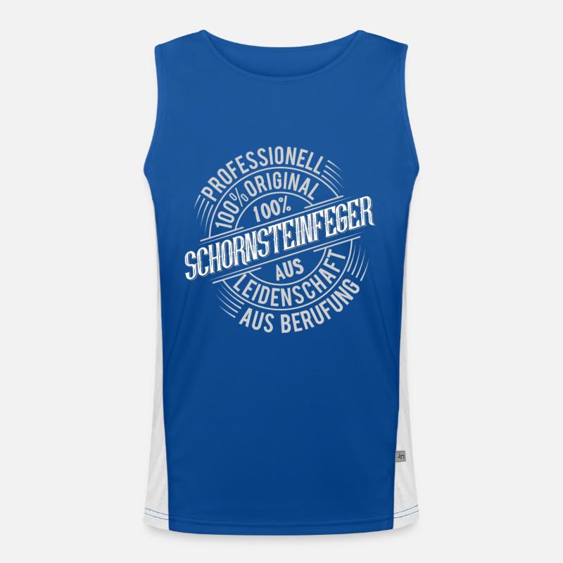 Schornsteinfeger Funktionelles Kontrast-Tank Top für Männer 