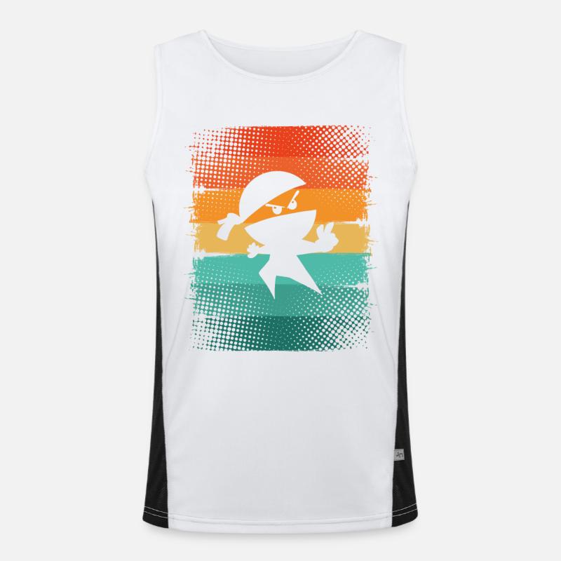 Ninja Funktionelles Kontrast-Tank Top für Männer 