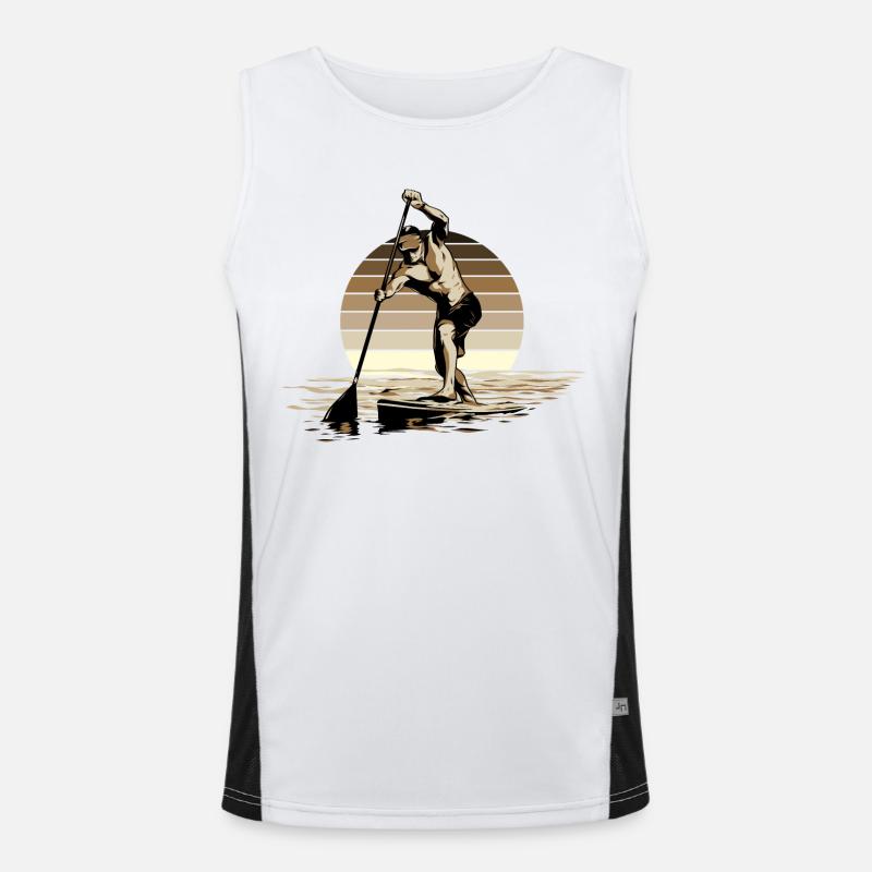 Standup Paddleboarding - SUP Funktionelles Kontrast-Tank Top für Männer 
