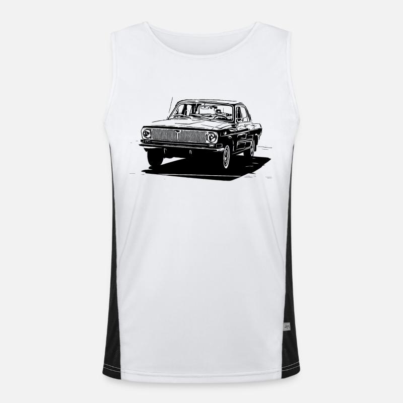 GAZ-24 Wolga Funktionelles Kontrast-Tank Top für Männer 