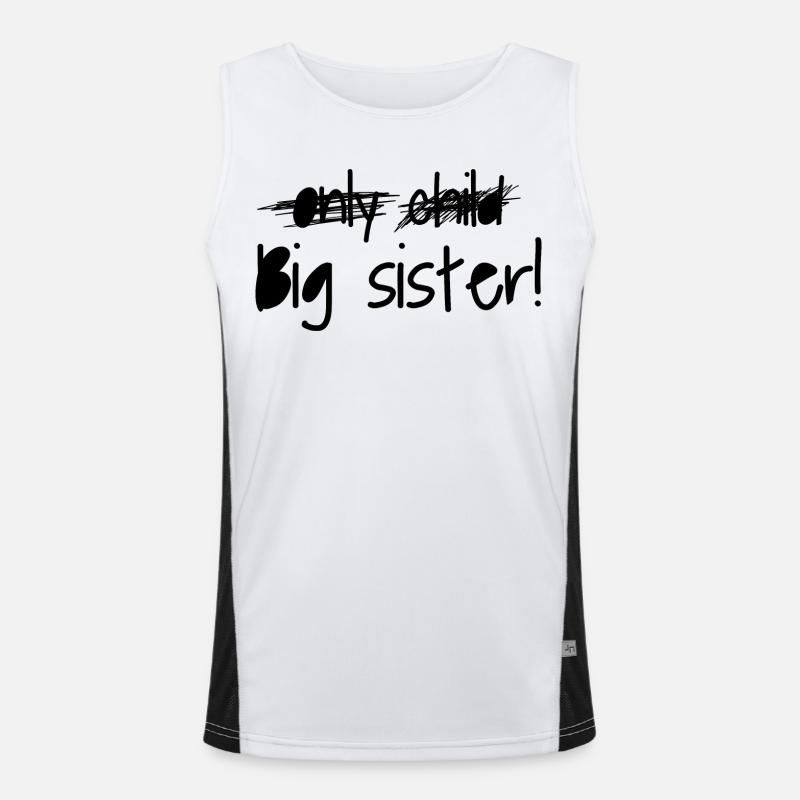 Große Schwester Funktionelles Kontrast-Tank Top für Männer 