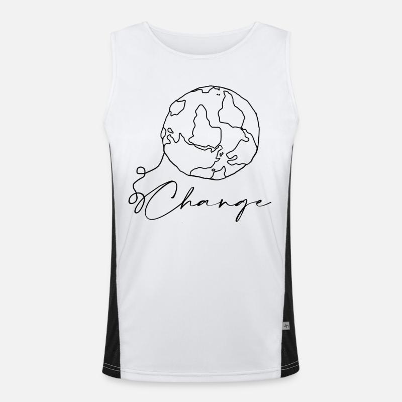 World Men's Functional Contrast Tank Top 