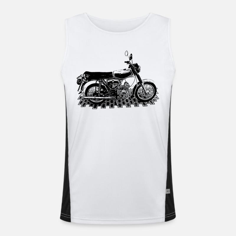 S51 - GDR Motorcycles Men's Functional Contrast Tank Top 