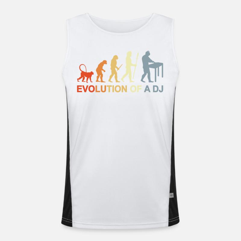 Evolution eines DJ Funktionelles Kontrast-Tank Top für Männer 