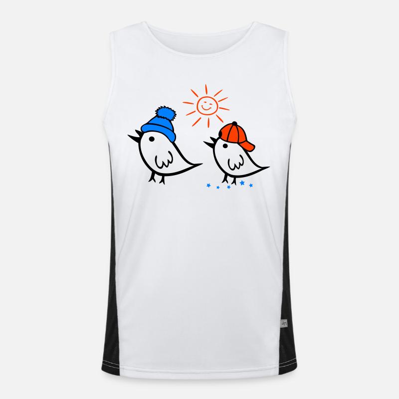 Sparrow, Sun, Spring Men's Functional Contrast Tank Top 