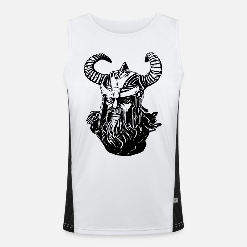 Odin Wikinger Funktionelles Kontrast-Tank Top für Männer 