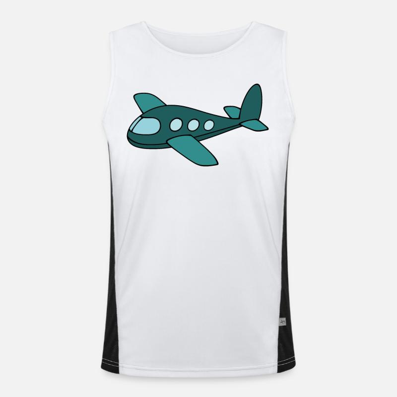 Airplane Men's Functional Contrast Tank Top 