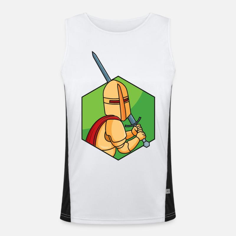 Kleiner Ritter Funktionelles Kontrast-Tank Top für Männer 