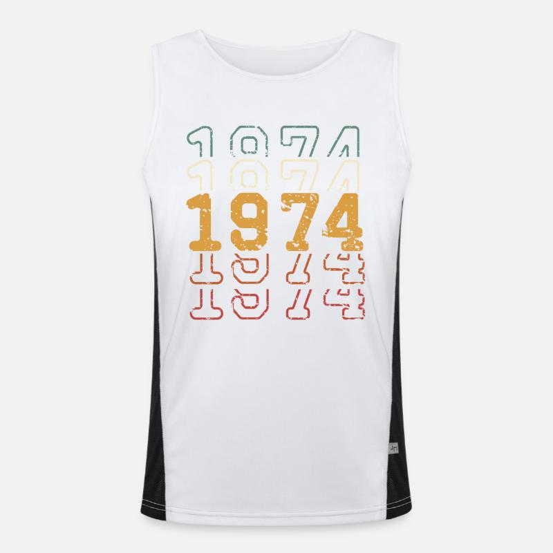 1974 Débardeur respirant contrasté Homme 