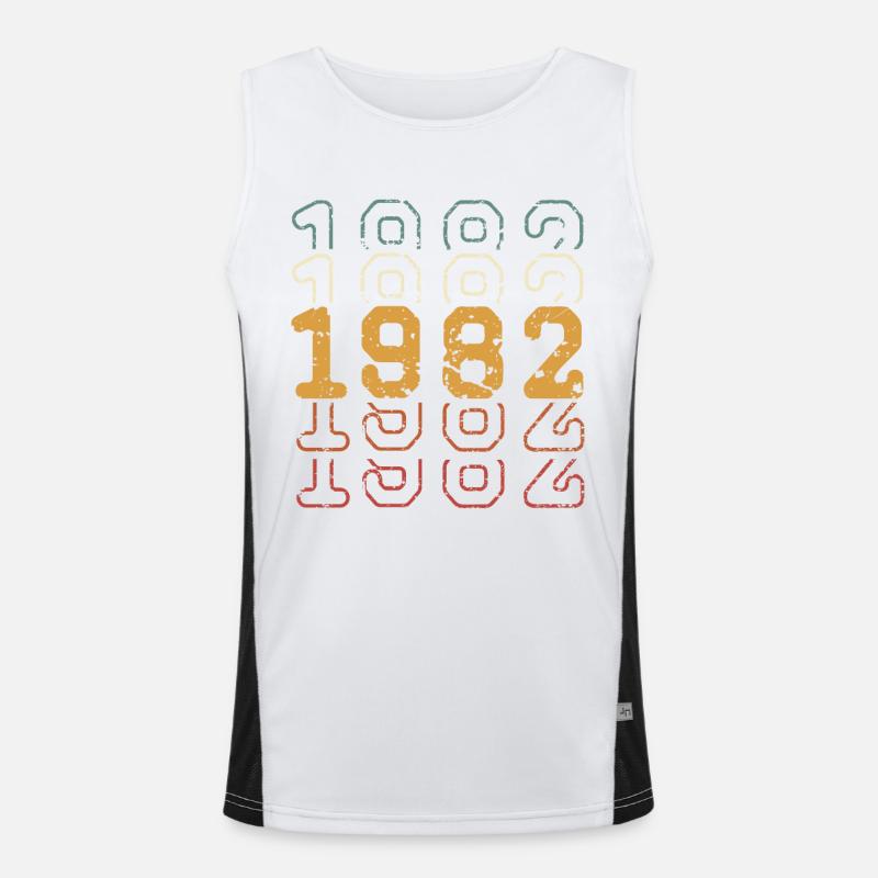 1982 Funktionelles Kontrast-Tank Top für Männer 